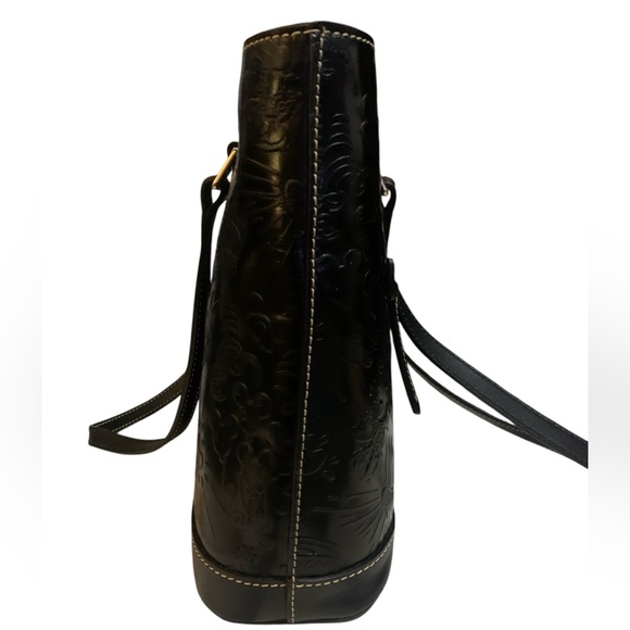 Dooney & Bourke Disney Sketch Black Embossed Leather Tote - Picture 7 of 14